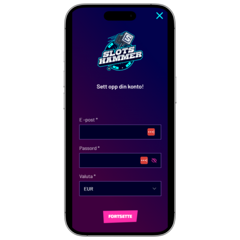 Opprett konto Slots Hammer